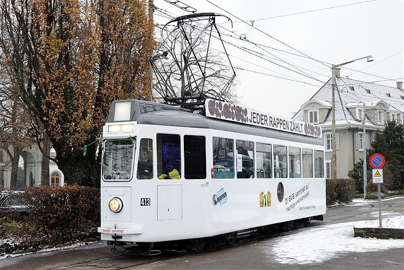 Be 4/4 413 «Jeder Rappen zählt»
