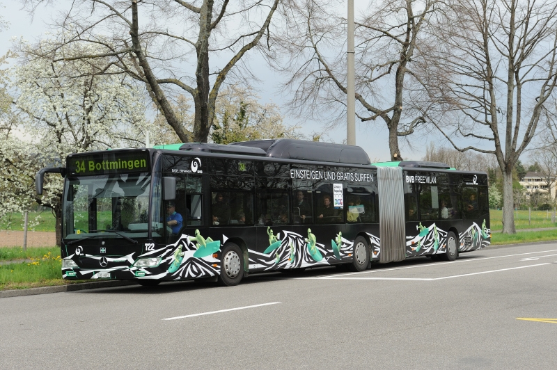 MB O 530 G CNG Citaro FL Nr. 722 «BVB free WLAN»