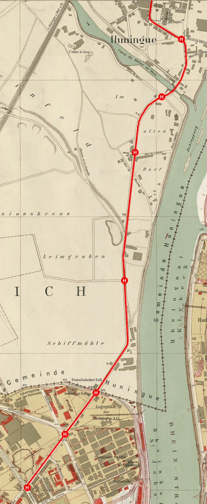 Lysbüchel–Hüningen 1940 Lysbüchel–Hüningen 1940