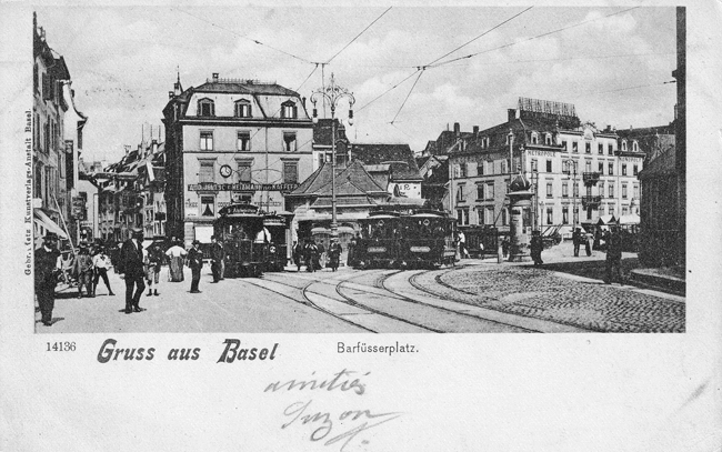 Barfüsserplatz um 1900