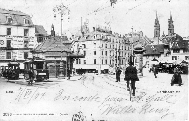 Barfüsserplatz um 1903