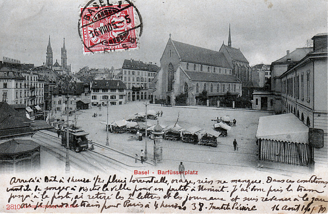 Barfüsserplatz um 1904