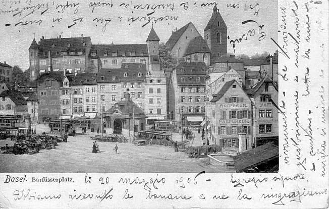 Barfüsserplatz um 1906