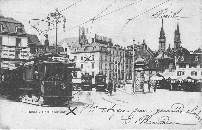Barfüsserplatz um 1903
