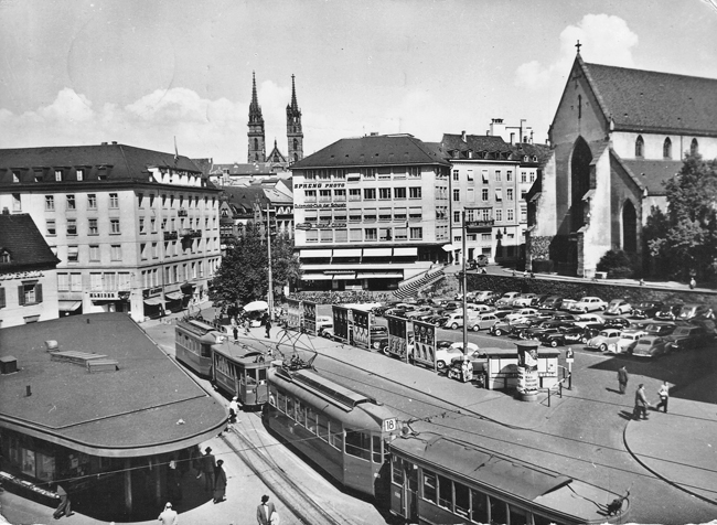 Barfüsserplatz um 1950