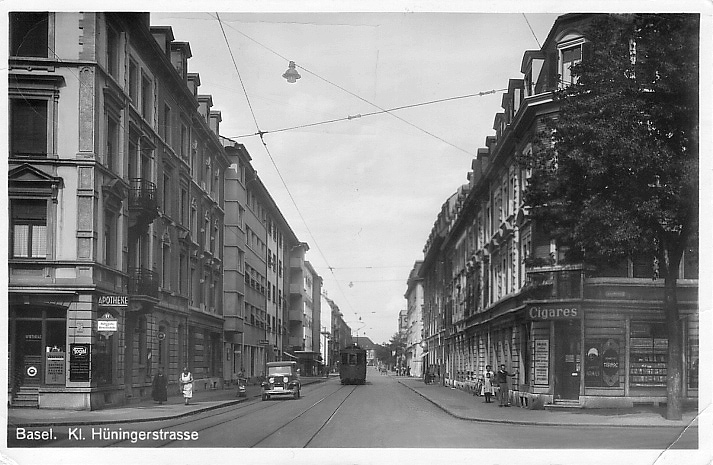 Kleinhüningerstrasse um 1930