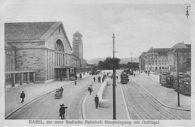 Neuer Badischer Bahnhof um 1915