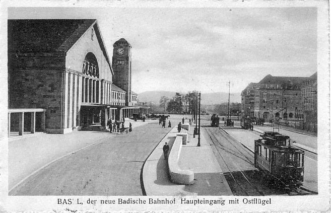 Neuer Badischer Bahnhof um 1915