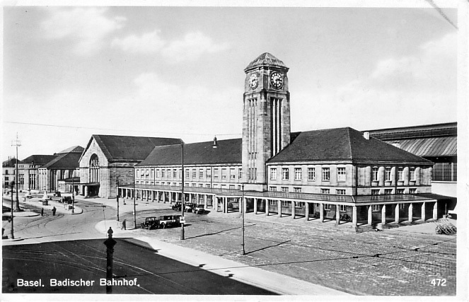 Neuer Badischer Bahnhof um 1935 